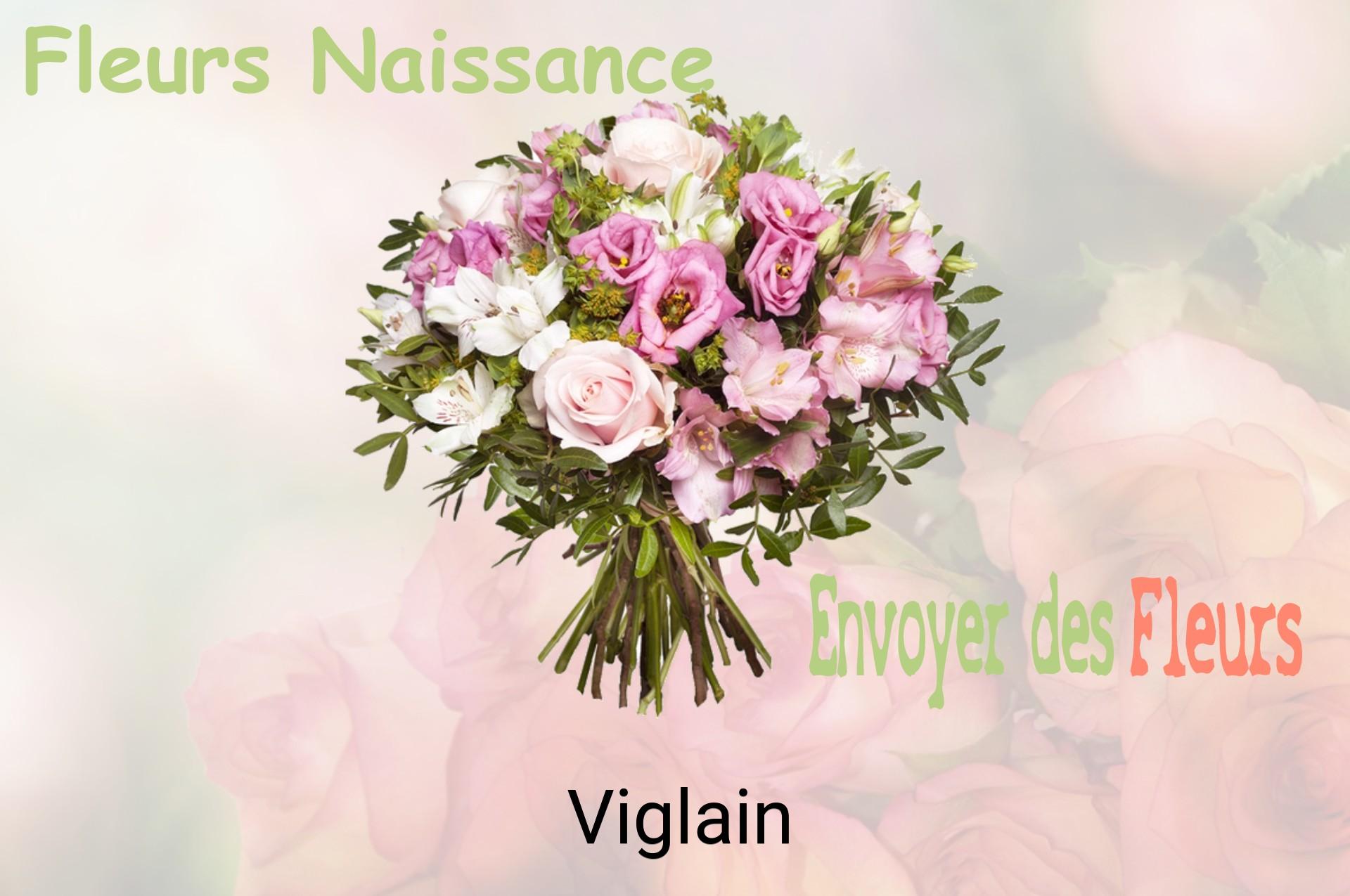 Bouquet de fleurs de naissance livré à Viglain
